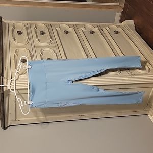 Powder blue leggings with pockets